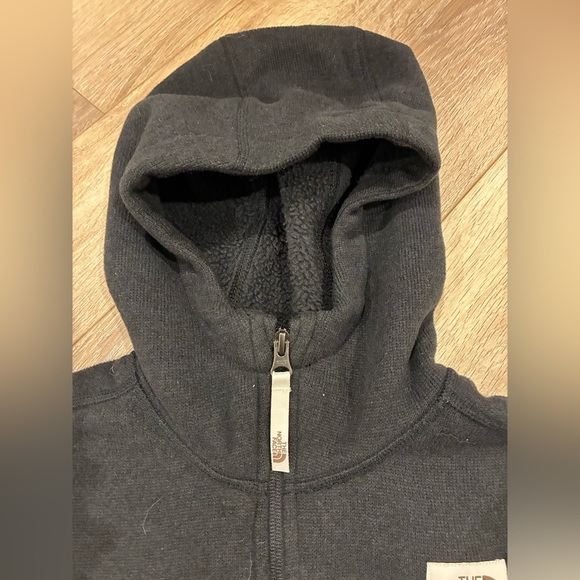 THE NORTH FACE | charcoal grey Fleece zip up hoodie medium - Picture 6 of 7